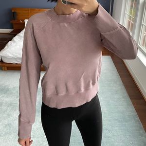 Lululemon Crew Top Dusty Pink